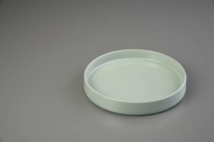 新天青圓形壺盤